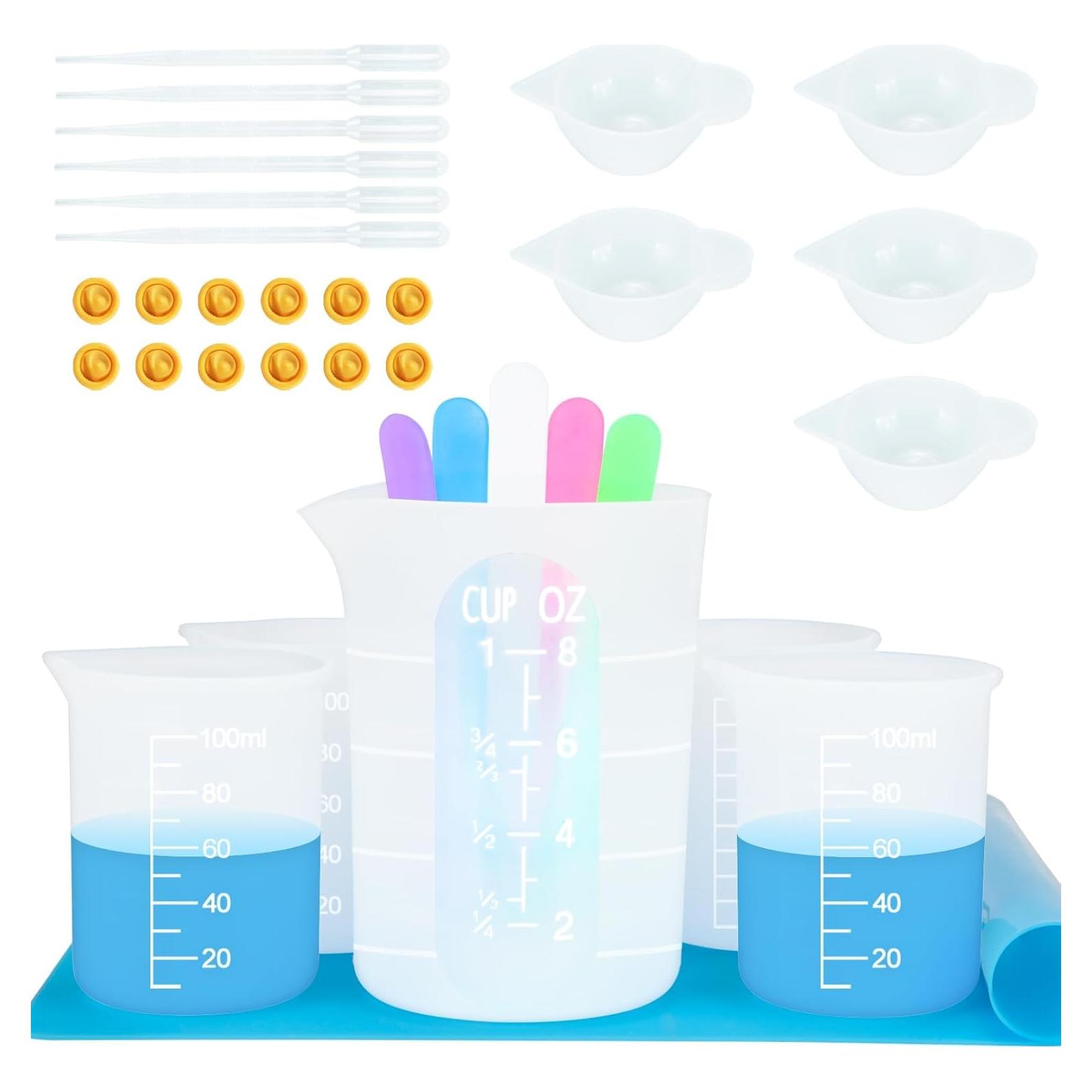 Kit de Herramientas de Silicona Creahaus para Resina 250ml y 100ml