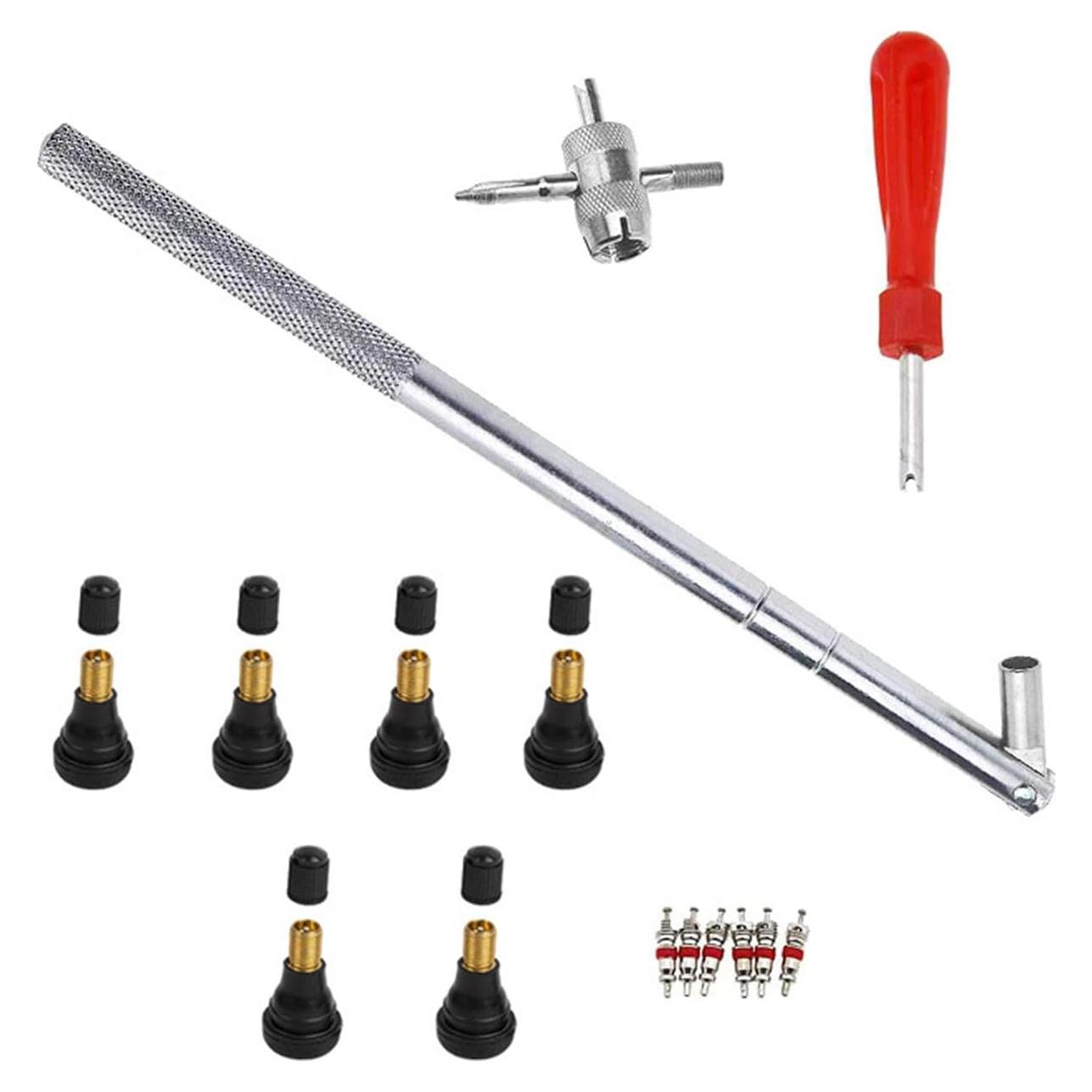 Juego de Herramientas AICEL para Válvulas de Neumáticos 15 Pcs