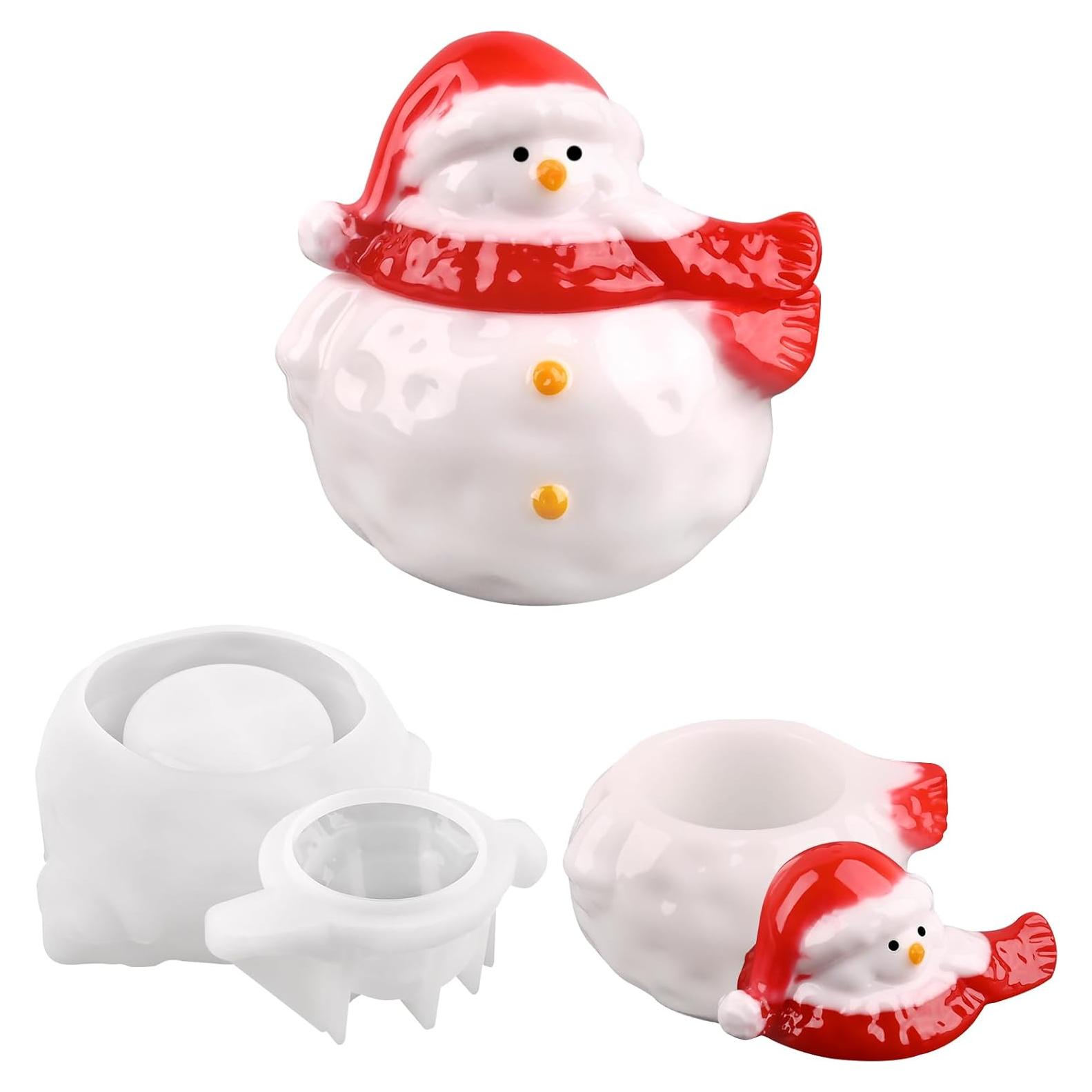 Molde de Silicona Actvty Muñeco de Nieve para Resina 10.5cm