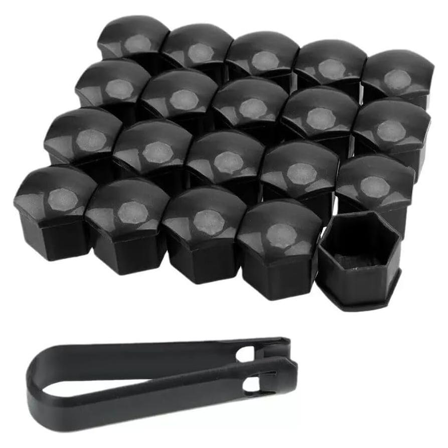 Cubiertas de Tuercas de Rueda FiveEyes 21mm Negras 20PCS