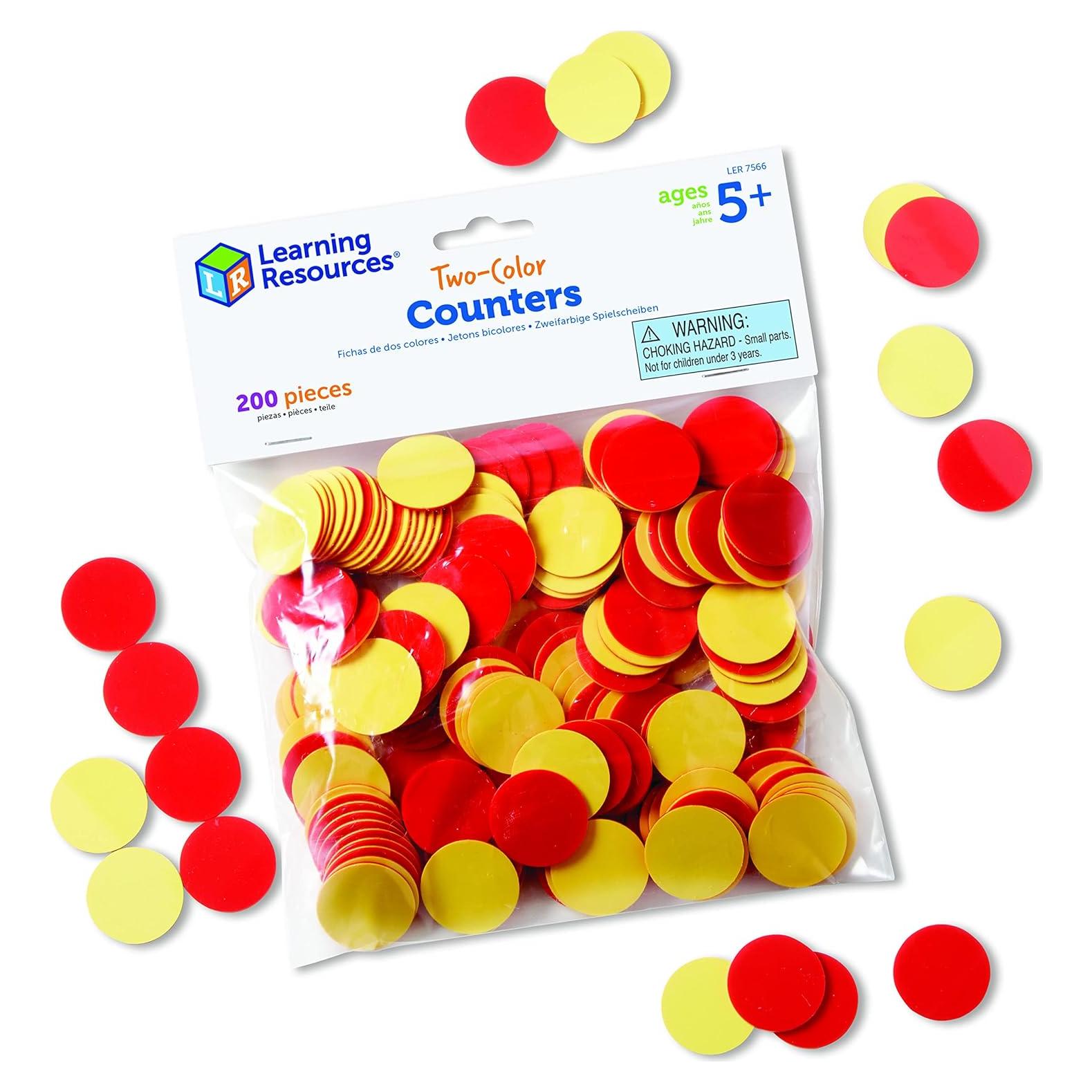 Contadores de Dos Colores Recursos de Aprendizaje - 200 Piezas