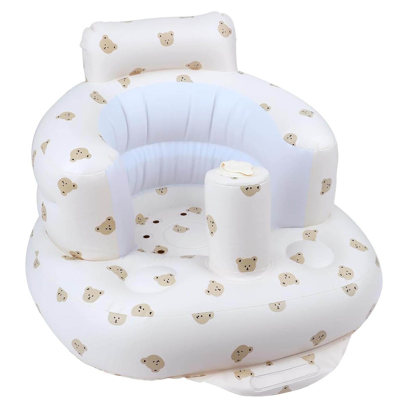 Asiento Inflable para Bebés EKEPE - Cabeza de Oso con Ventosas