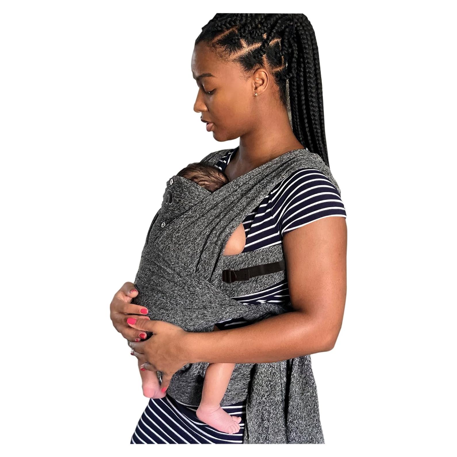 Portabebés Híbrido Boppy ComfyFit Ajustable 3.6-15.9kg Gris