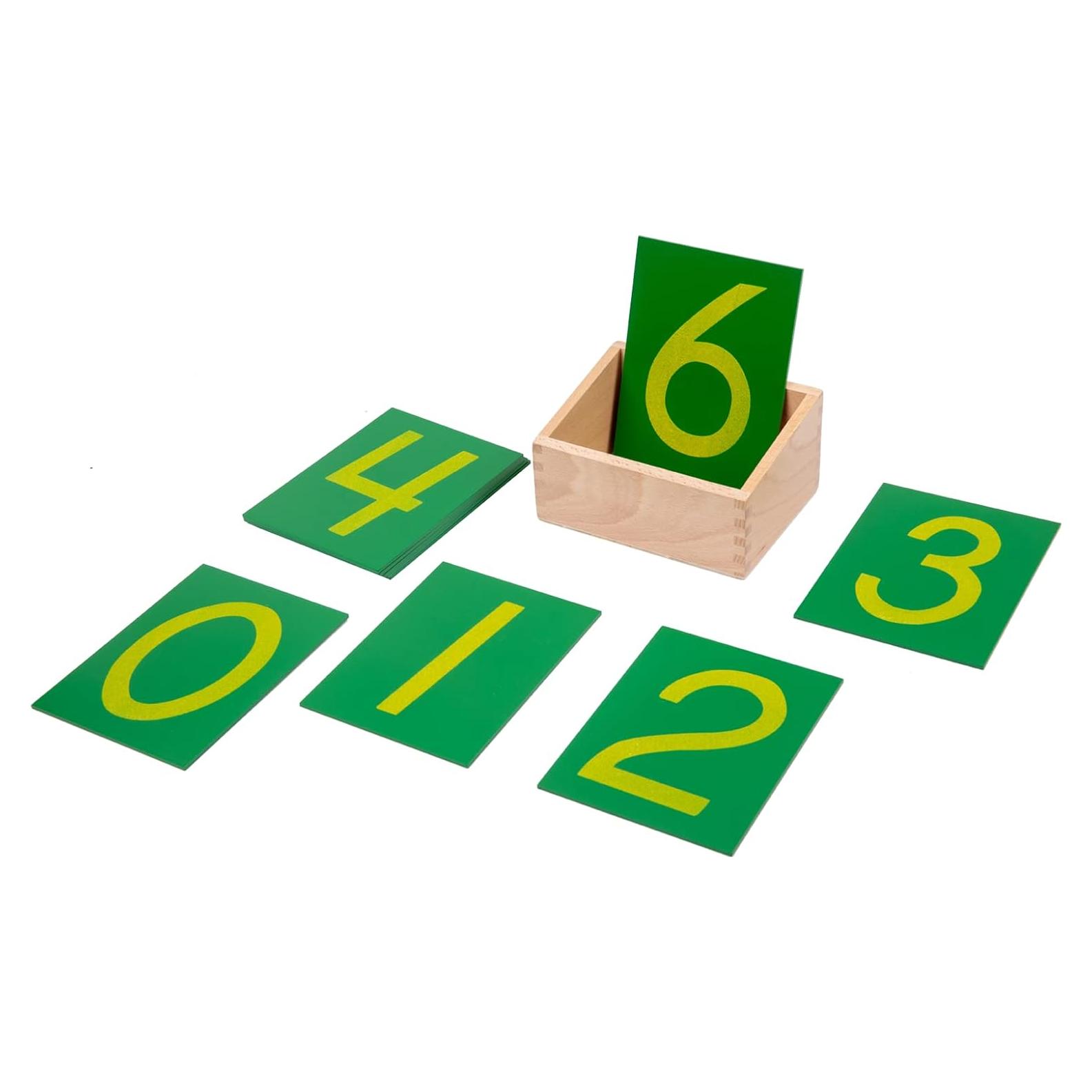 Números de Madera Montessori Adena - Material Educativo 0-9