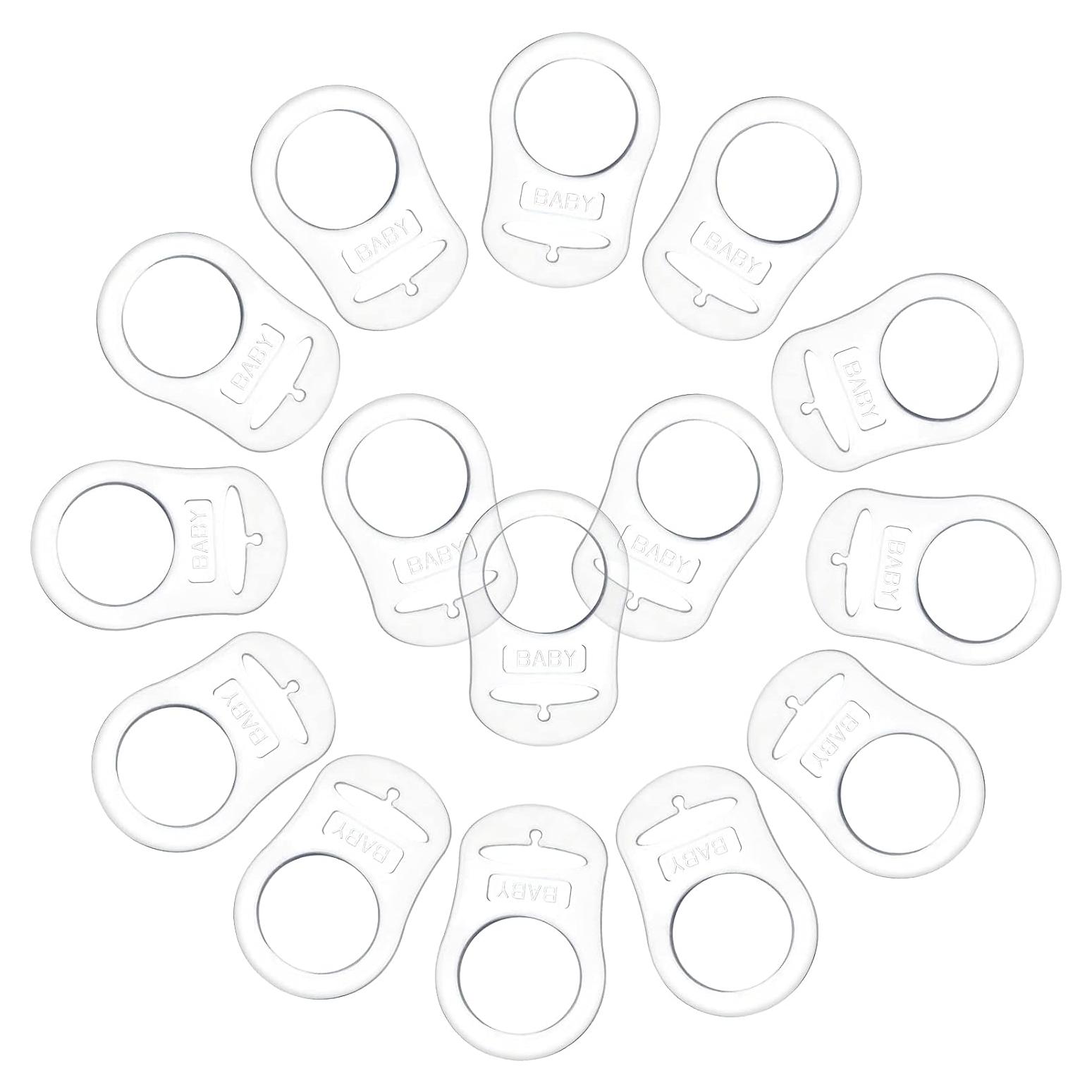 15 Clips de Chupete de Silicona Suave Patelai para Bebés