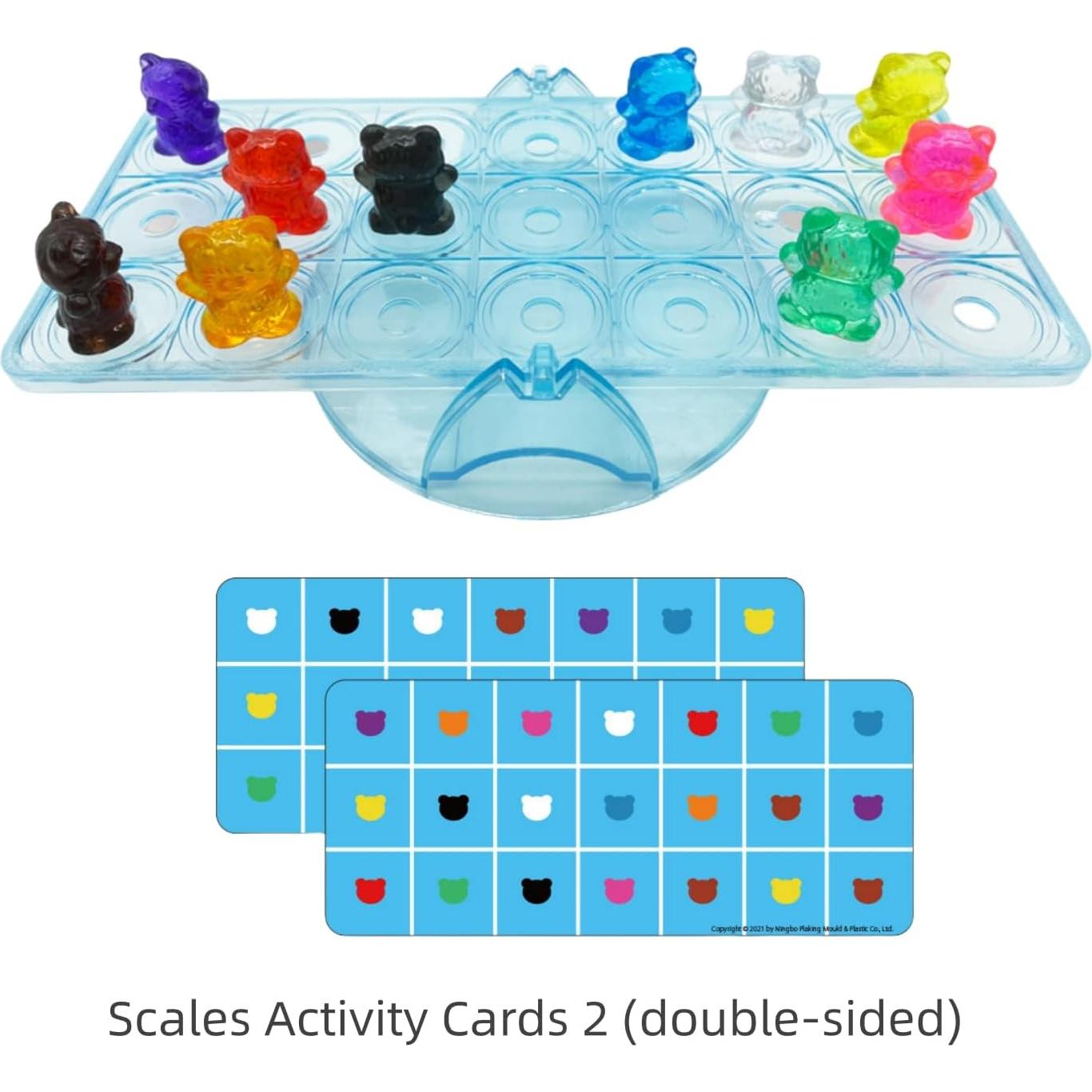 100 Osos Translúcidos para Conteo y Clasificación Odoorgames