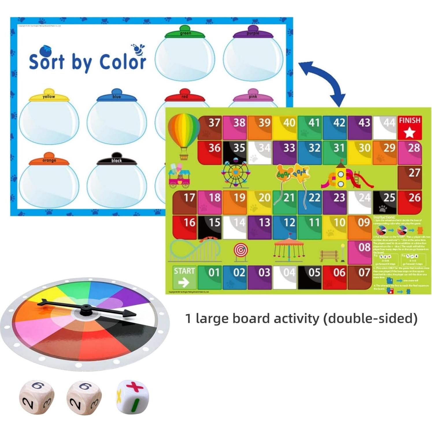 100 Osos Translúcidos para Conteo y Clasificación Odoorgames