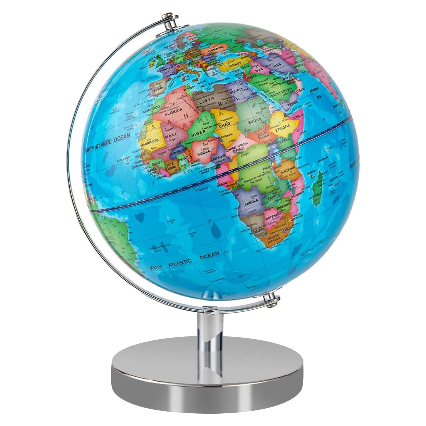 Globo Terráqueo Educativo Eolivees 30 cm Reescribible para Niños