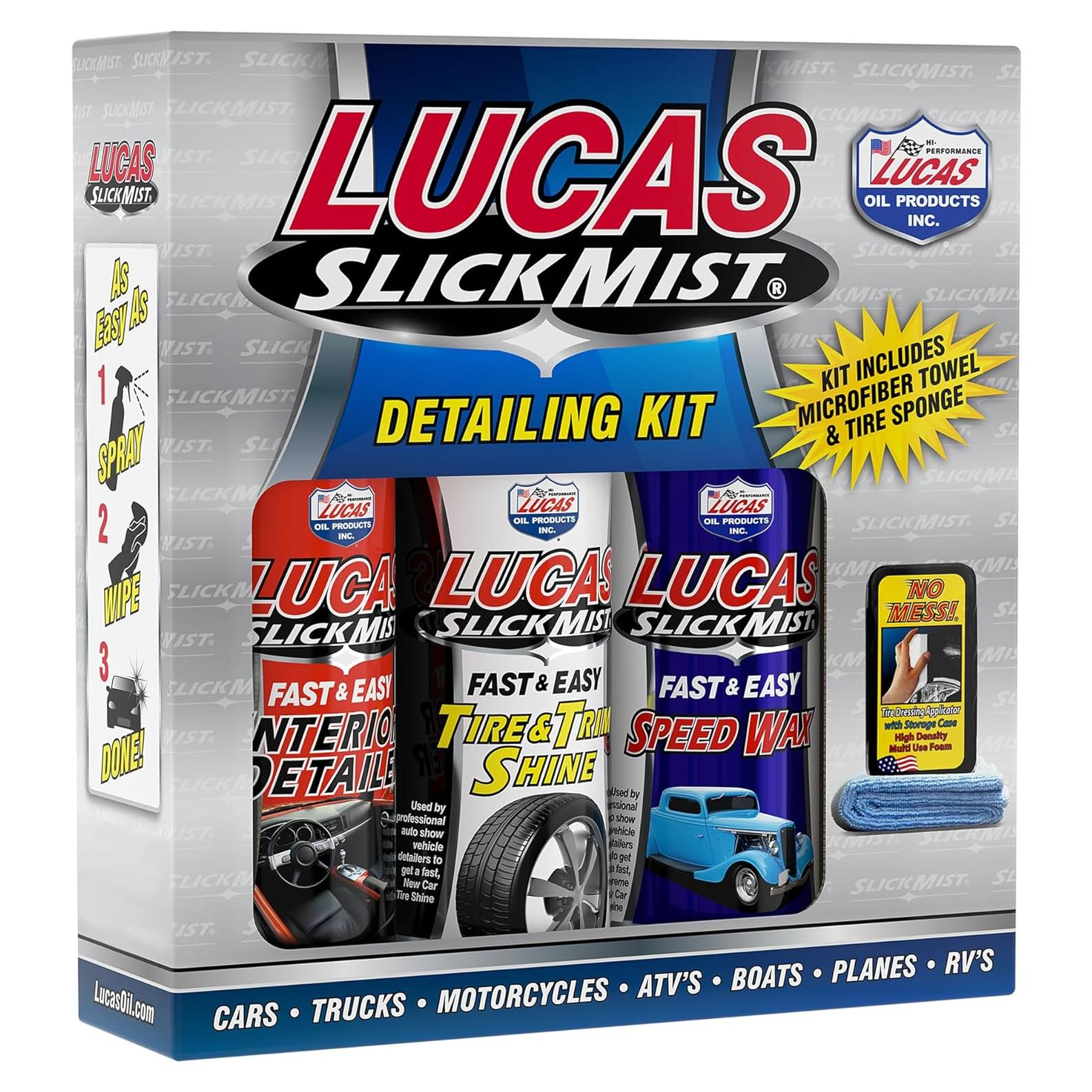 Kit de Detalle Lucas Oil Slick Mist 10558 - Brillo y Protección