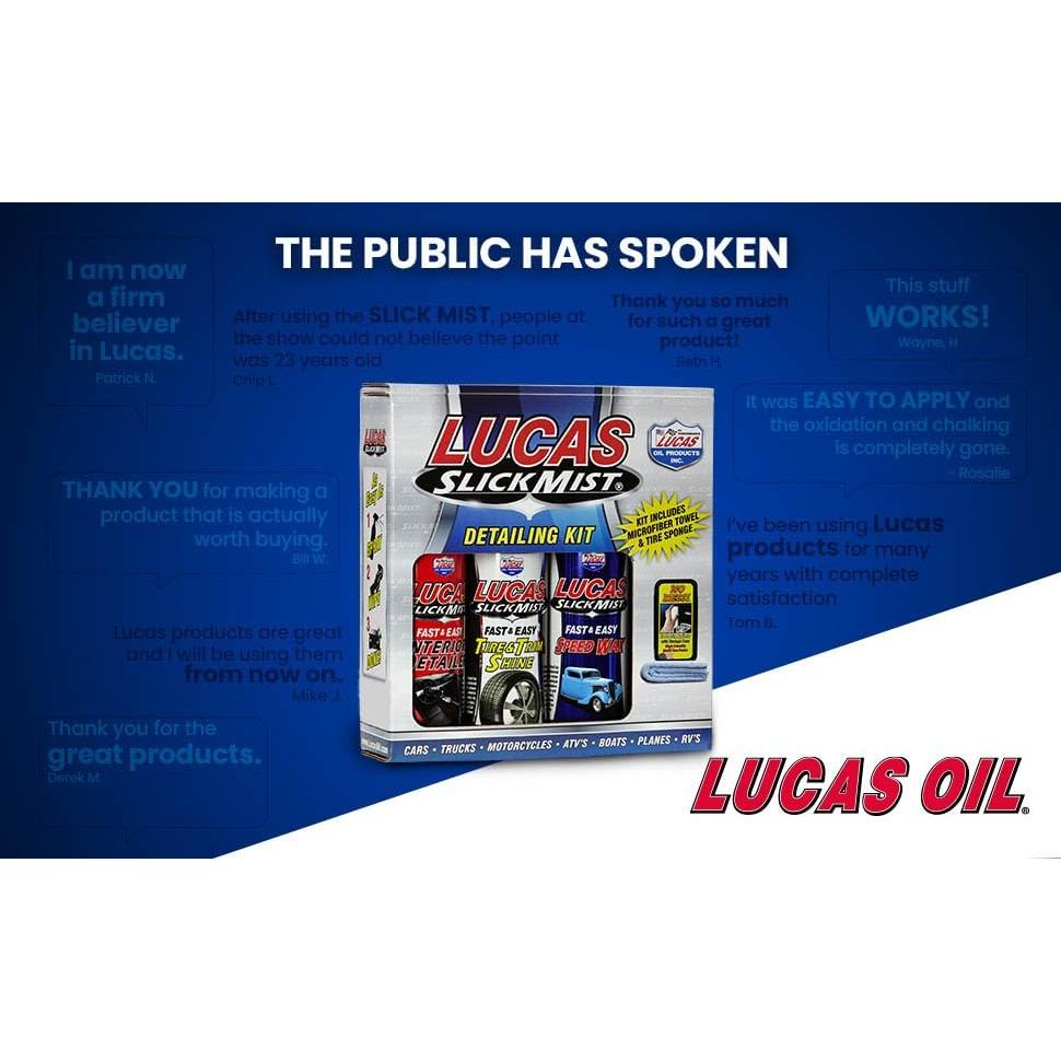 Kit de Detalle Lucas Oil Slick Mist 10558 - Brillo y Protección