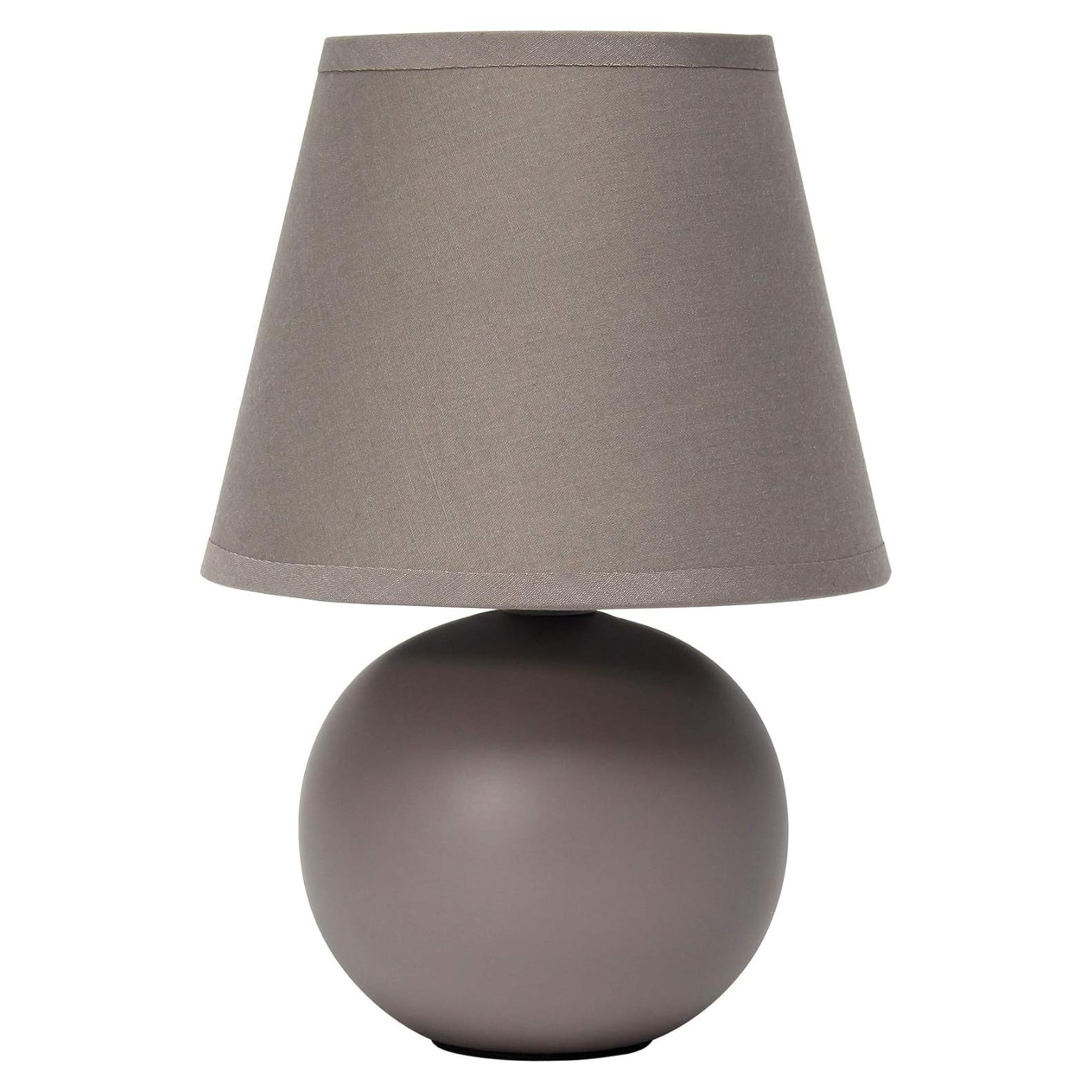 Lámpara de mesa mini globo Cerámica Diseños Simples 22 cm