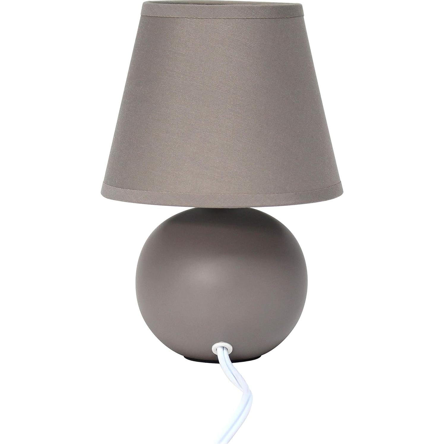 Lámpara de mesa mini globo Cerámica Diseños Simples 22 cm