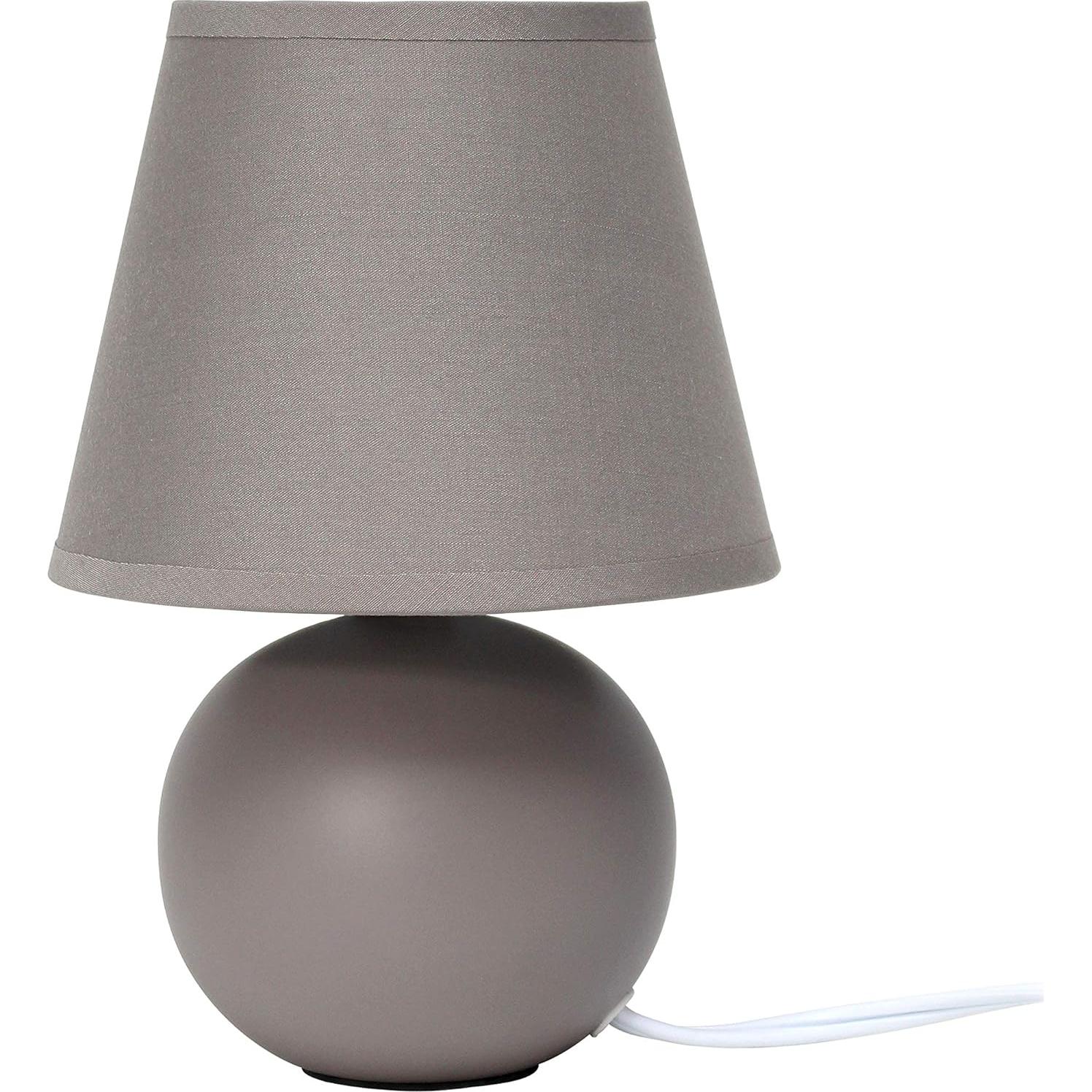 Lámpara de mesa mini globo Cerámica Diseños Simples 22 cm