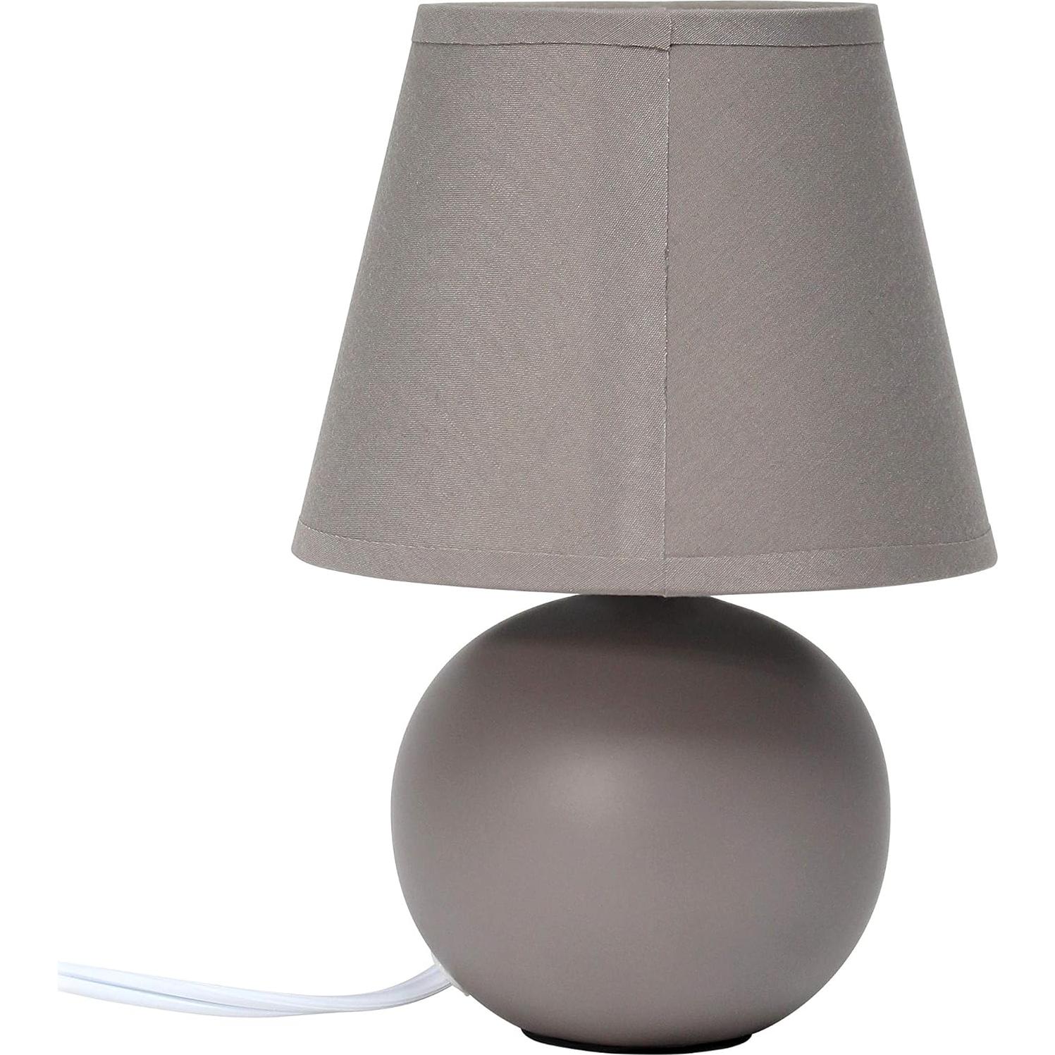 Lámpara de mesa mini globo Cerámica Diseños Simples 22 cm