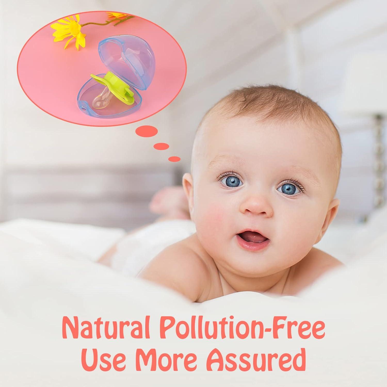 Estuche para Chupete Accmor 2 Paquete Libre de BPA Azul