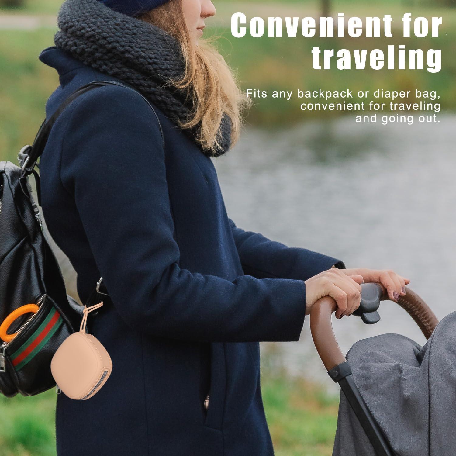 Funda de Sujetador de Chupete Swelive 2 Piezas Silicona BPA Free