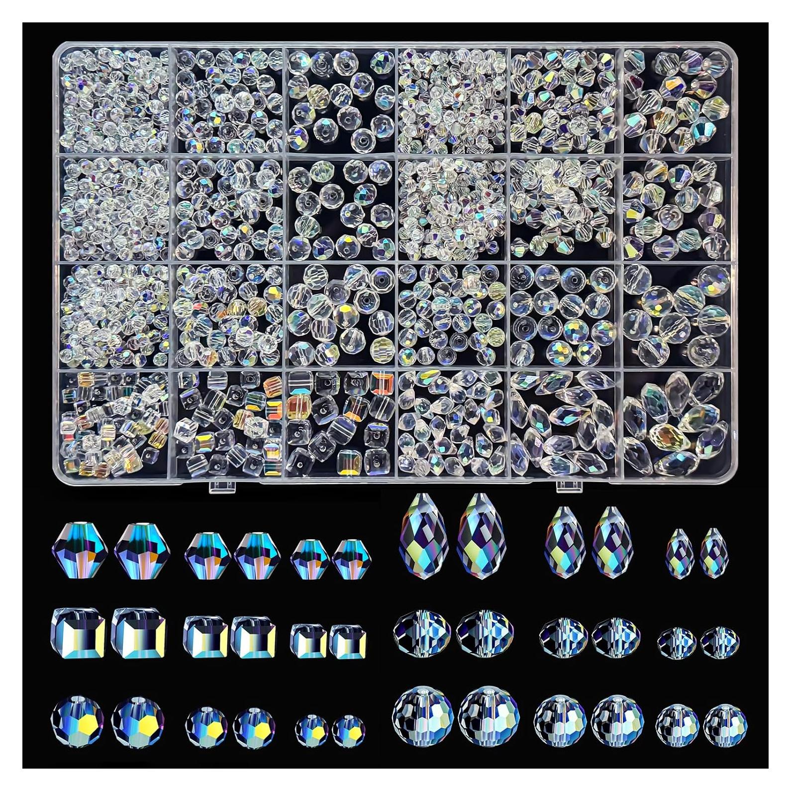 948 Cuentas de Cristal Vtssvow Aurora Boreal para Joyas DIY