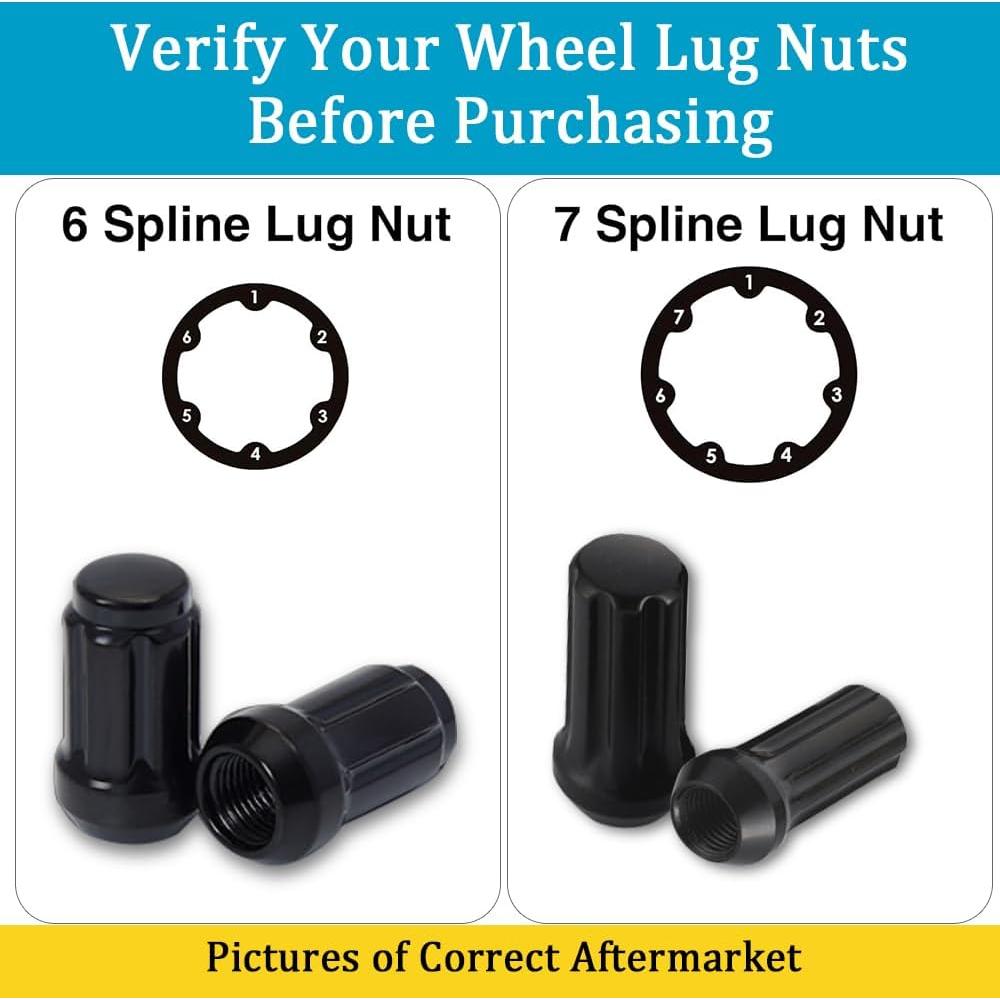 Llave de Tuerca de Bloqueo de Rueda Lecctso 6 y 7 Puntas