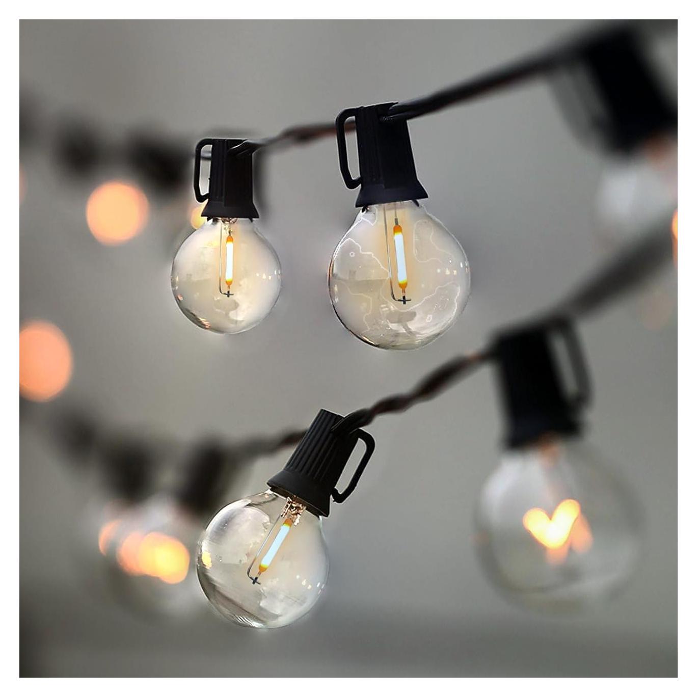 Luces de Cadena LED Lampat 25 Bombillas 7.62m G40 Interior/Exterior