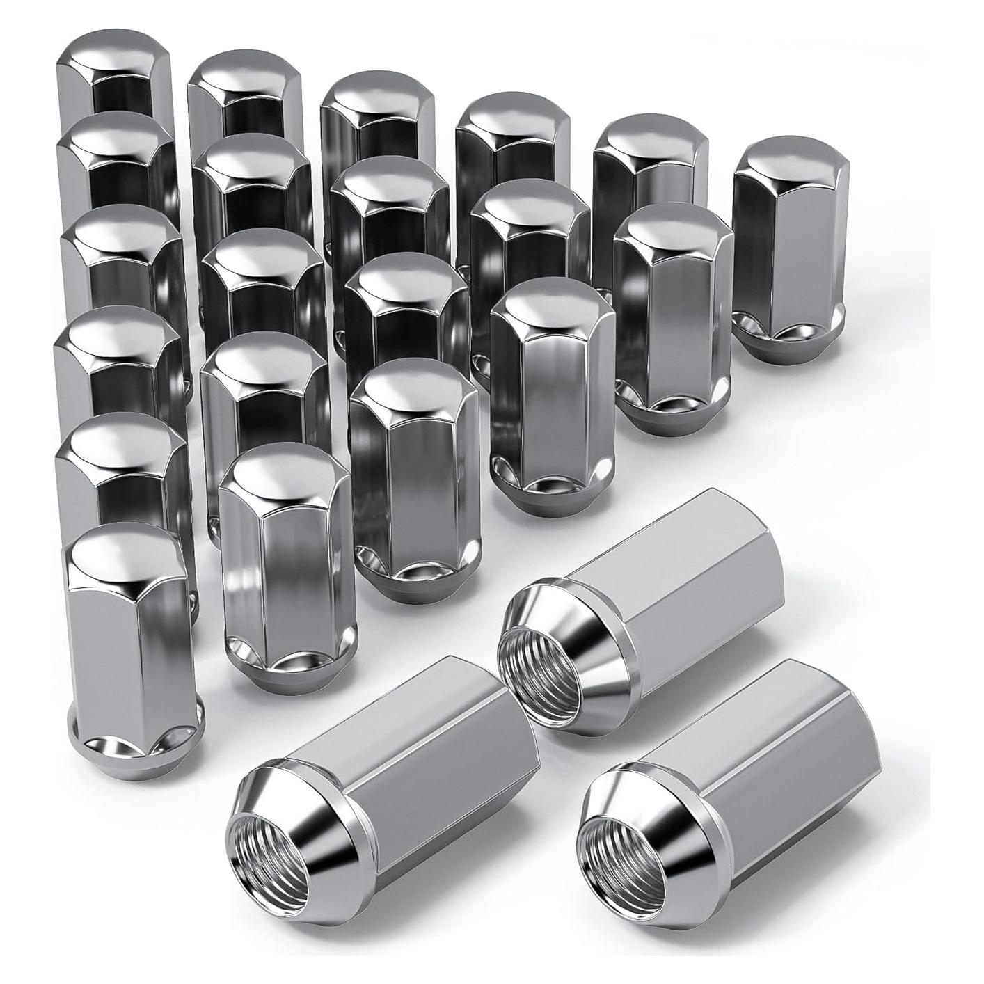 Tuercas de rueda YONGSHENGONE M14x1.5 cromo 48mm 24 piezas