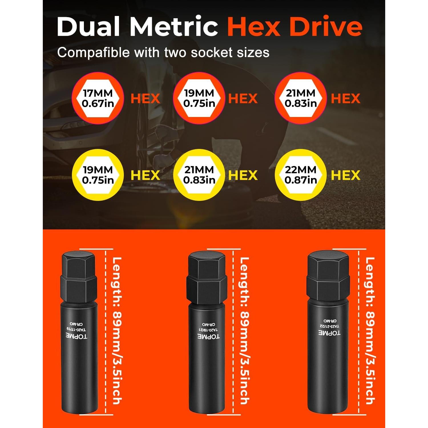 Enchufe de Tuerca 10 Spline Topme para Camiones y SUV