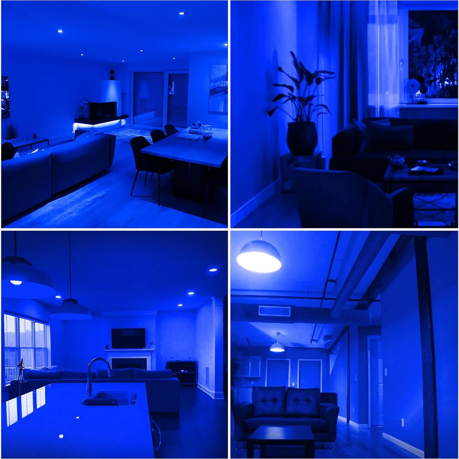 Bombilla LED Azul E26 Flaspar 1W 150lm 6 Paquetes