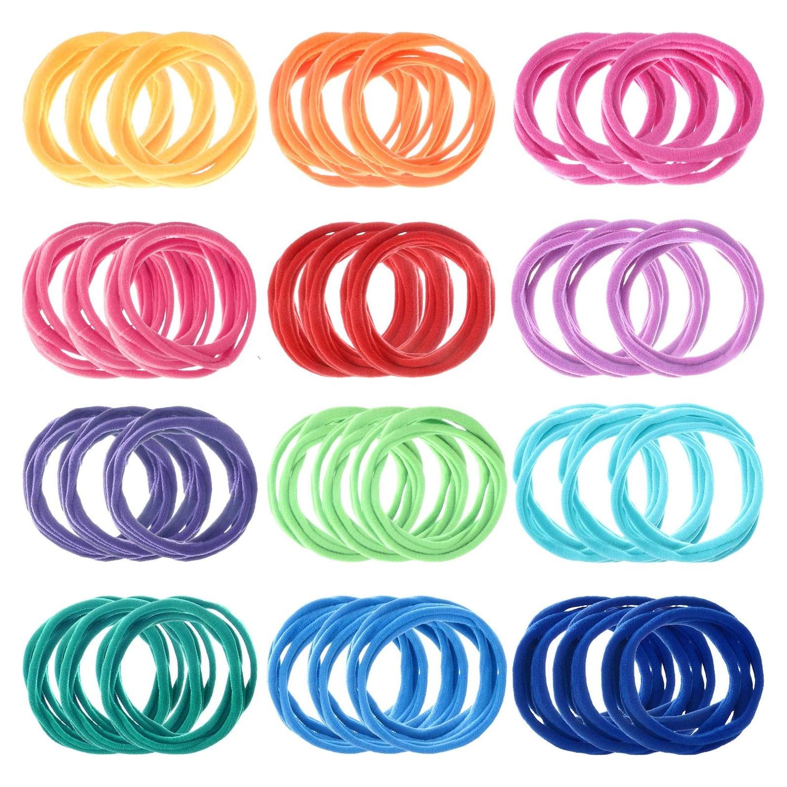Anillos de Tejido Shappy 192 Piezas 12 Colores 11 cm