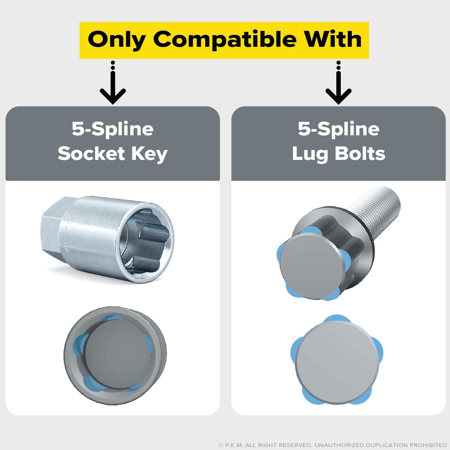 Llave de Socket 5 Spline StanceMagic - Acero Aleado 19mm