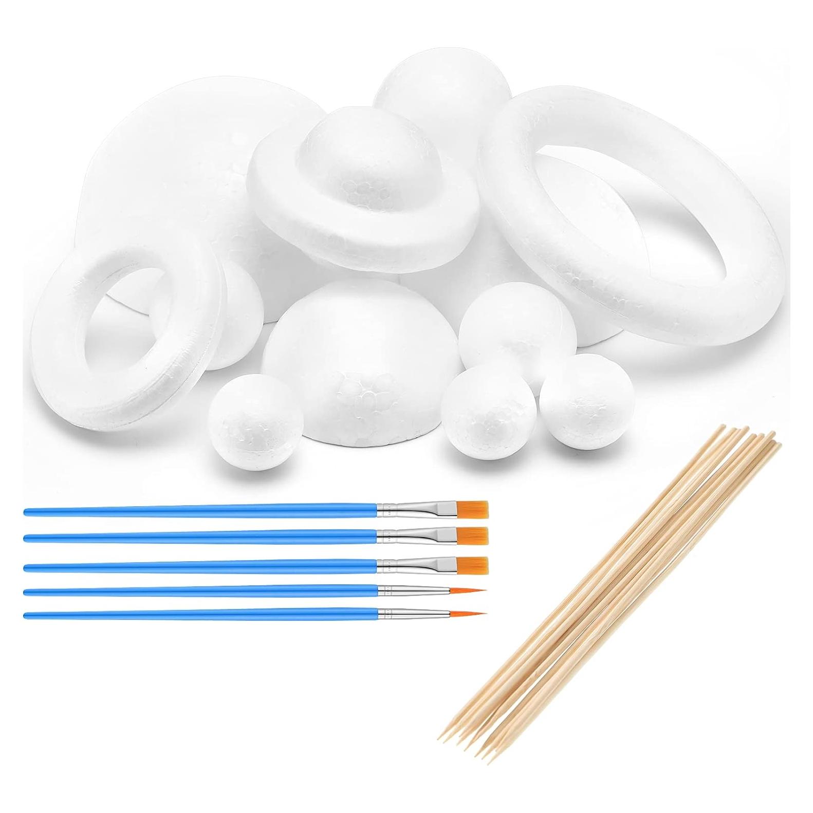 Kit de Modelado del Sistema Solar Outus - 27 Piezas con Bolas de Espuma y Pinceles