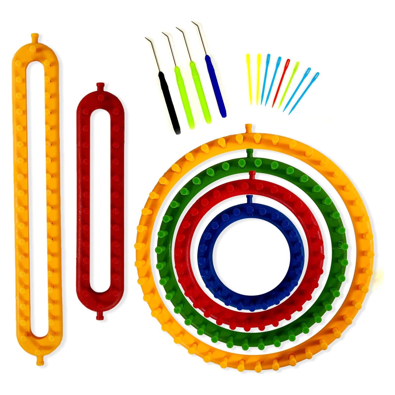 Kit de Telar de Tejer Olikraft - 4 Redondos y 2 Rectangulares