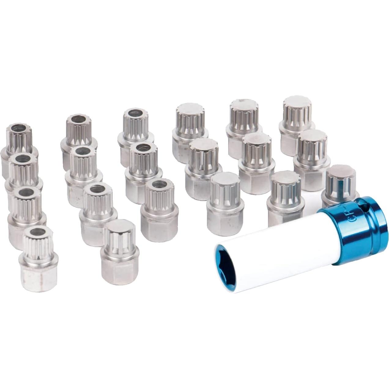 Kit de Llave de Tuerca de Bloqueo de Rueda 21PCS JEUCLEL