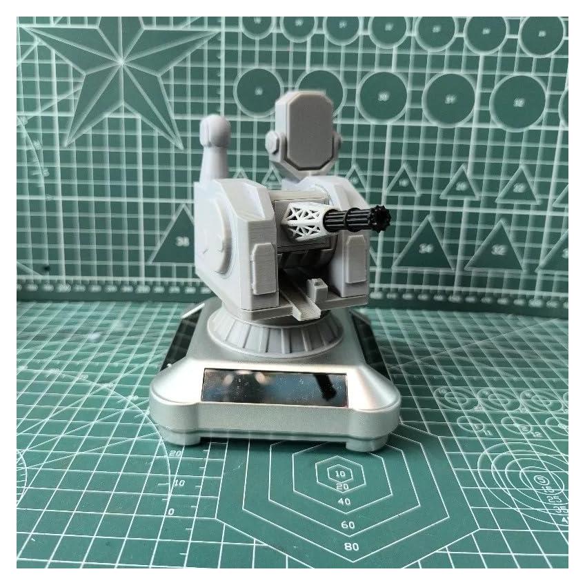 Adorno Rotatorio Militar Venshy con Energía Solar 12.7cm