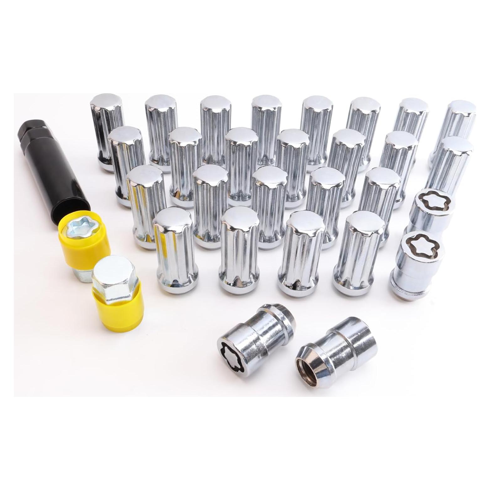 Bloqueos de Rueda M14 x 1.5mm YYHHZZ - 4 Tuercas + 2 Llaves