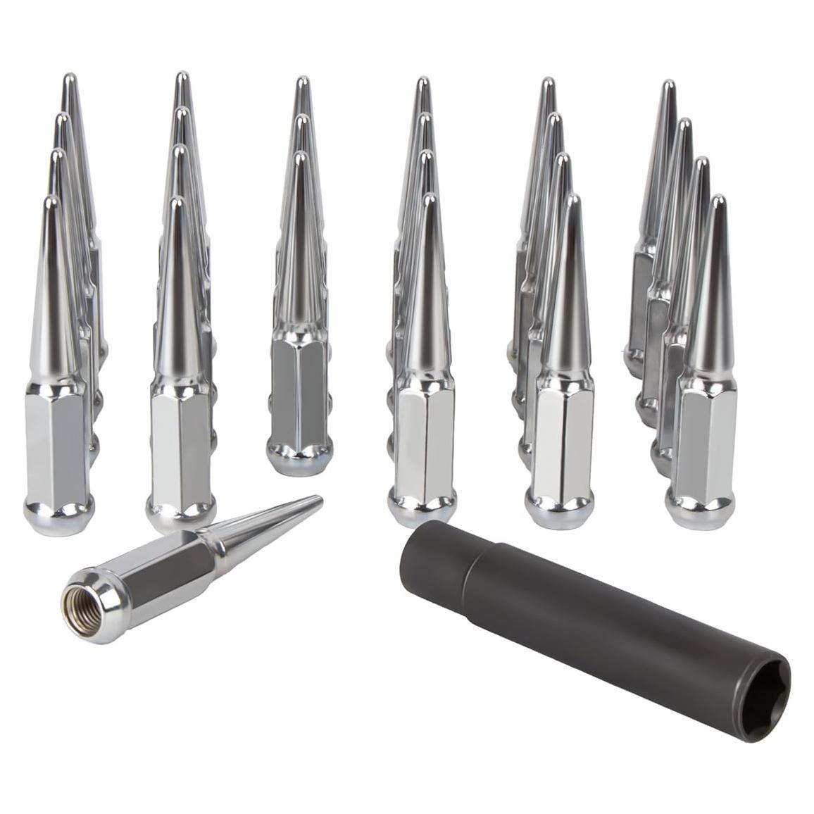 Tuercas de Pico M14x1.5 Cromo Glorider 24pcs 112mm