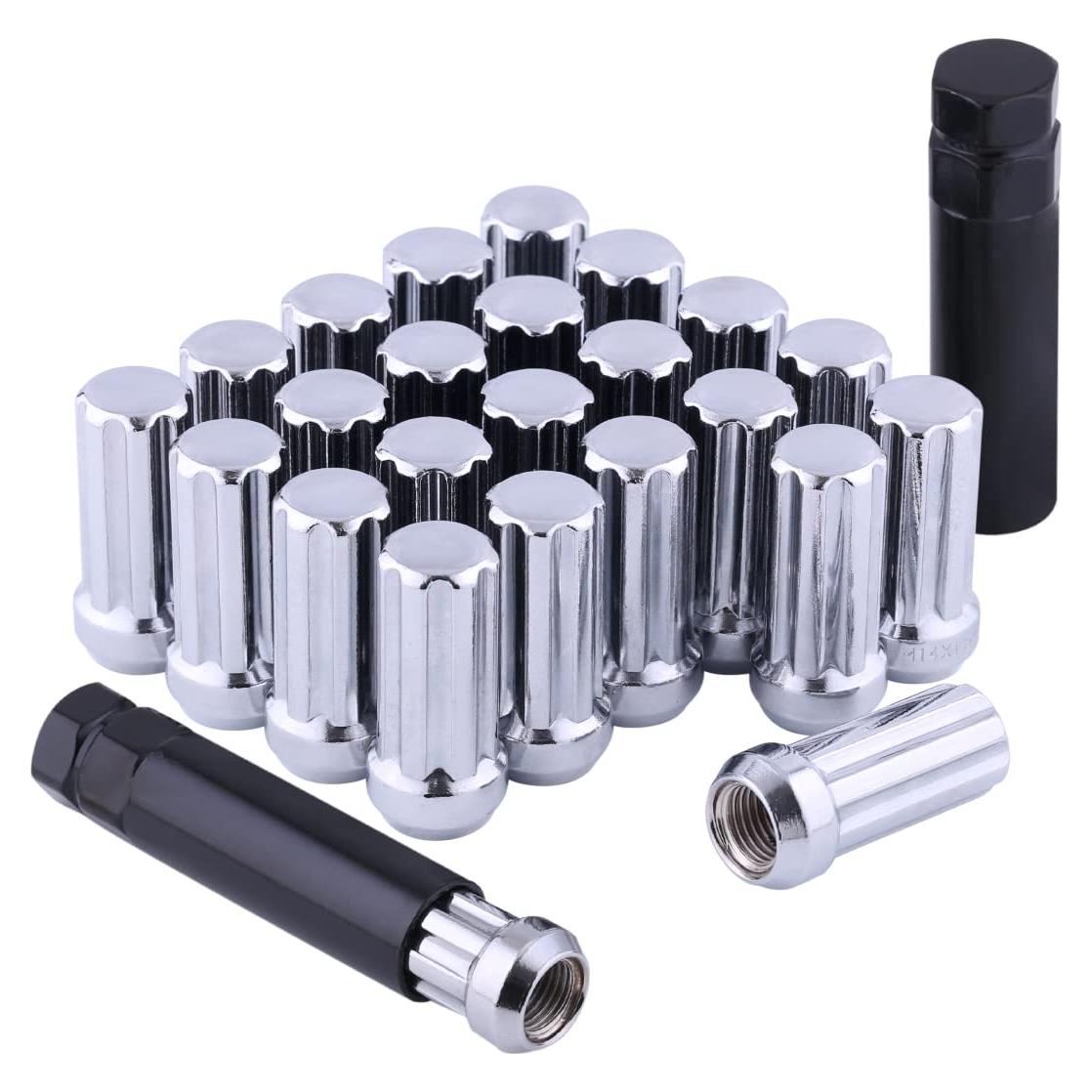 Juego de 24 Tuercas de Rueda M14x1.5 ChnewAuto con Llaves