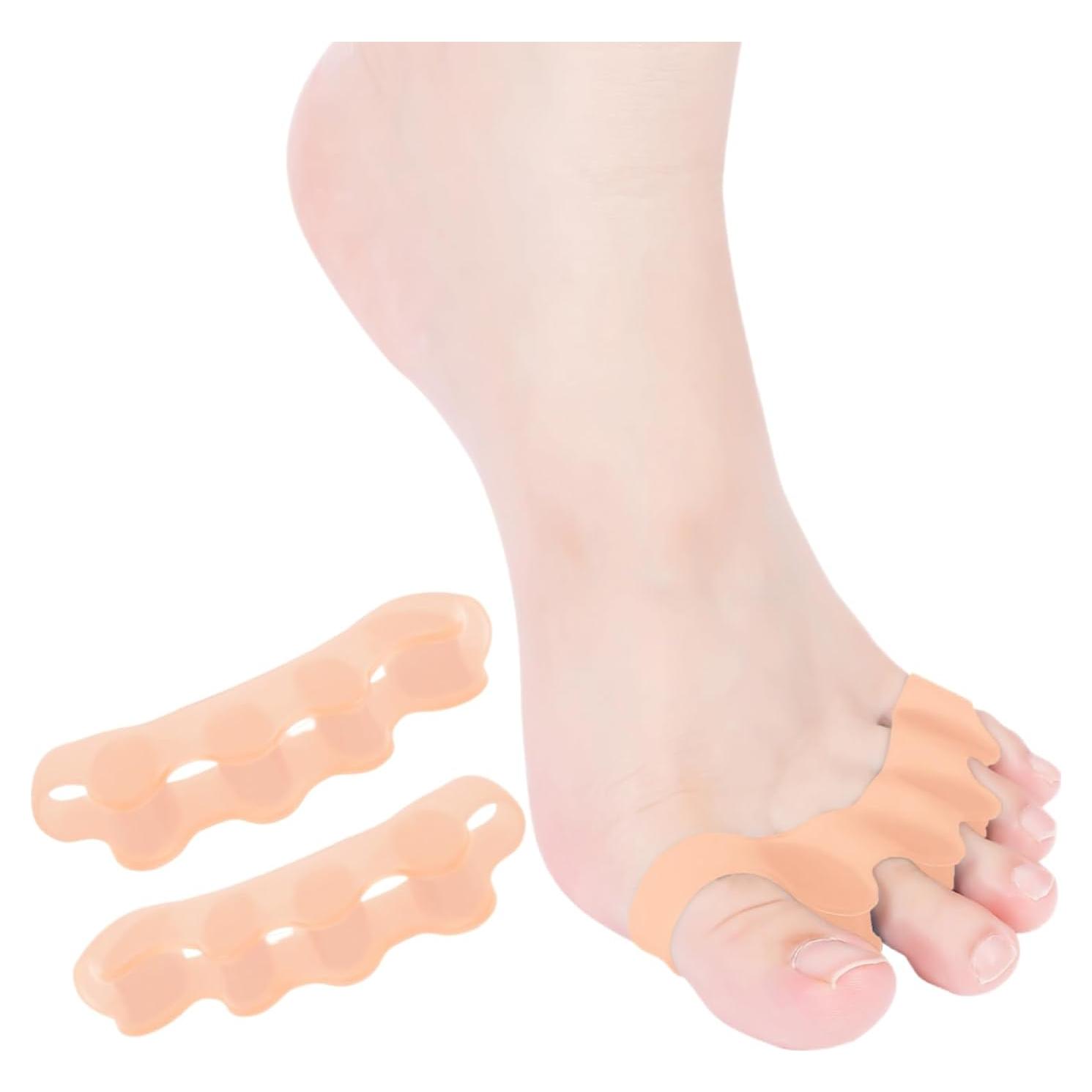 Separadores de Dedos HLOES para Juanetes y Fascitis Plantar