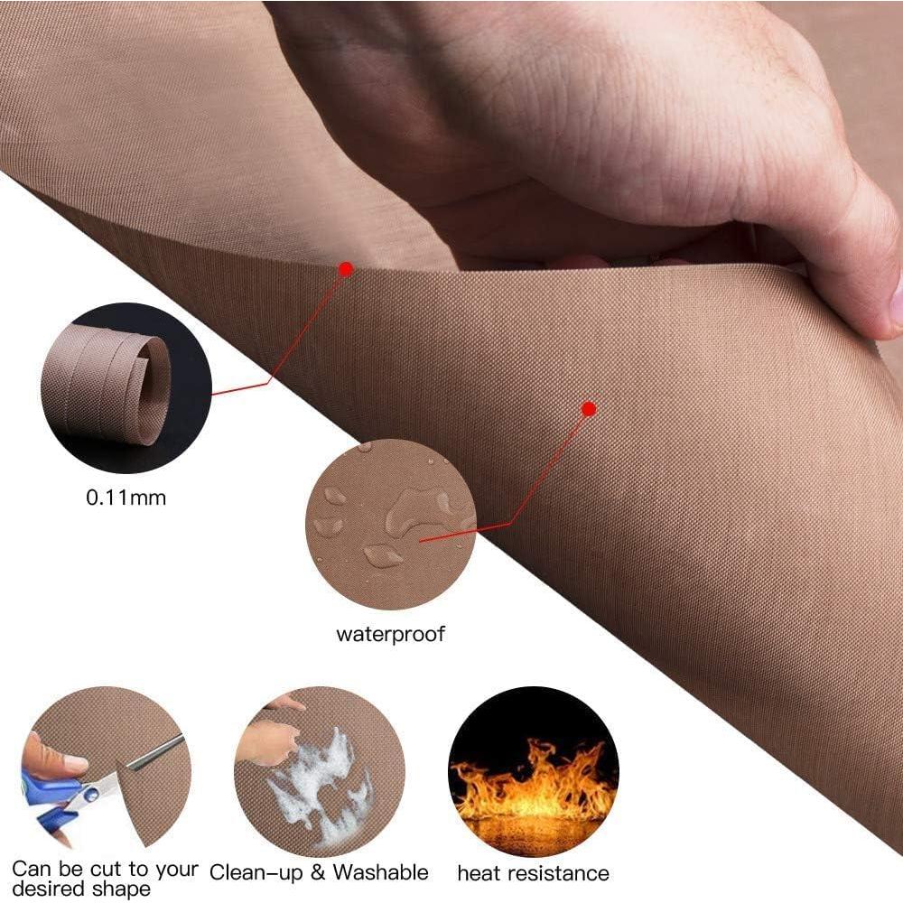 Paquete de 3 Hojas de Teflón PTFE YRYM HT 40.64x50.8 cm