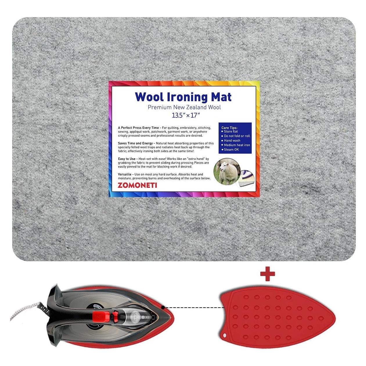 Alfombrilla de Planchar ZOMONETI 100% Lana 43.2x34.3cm