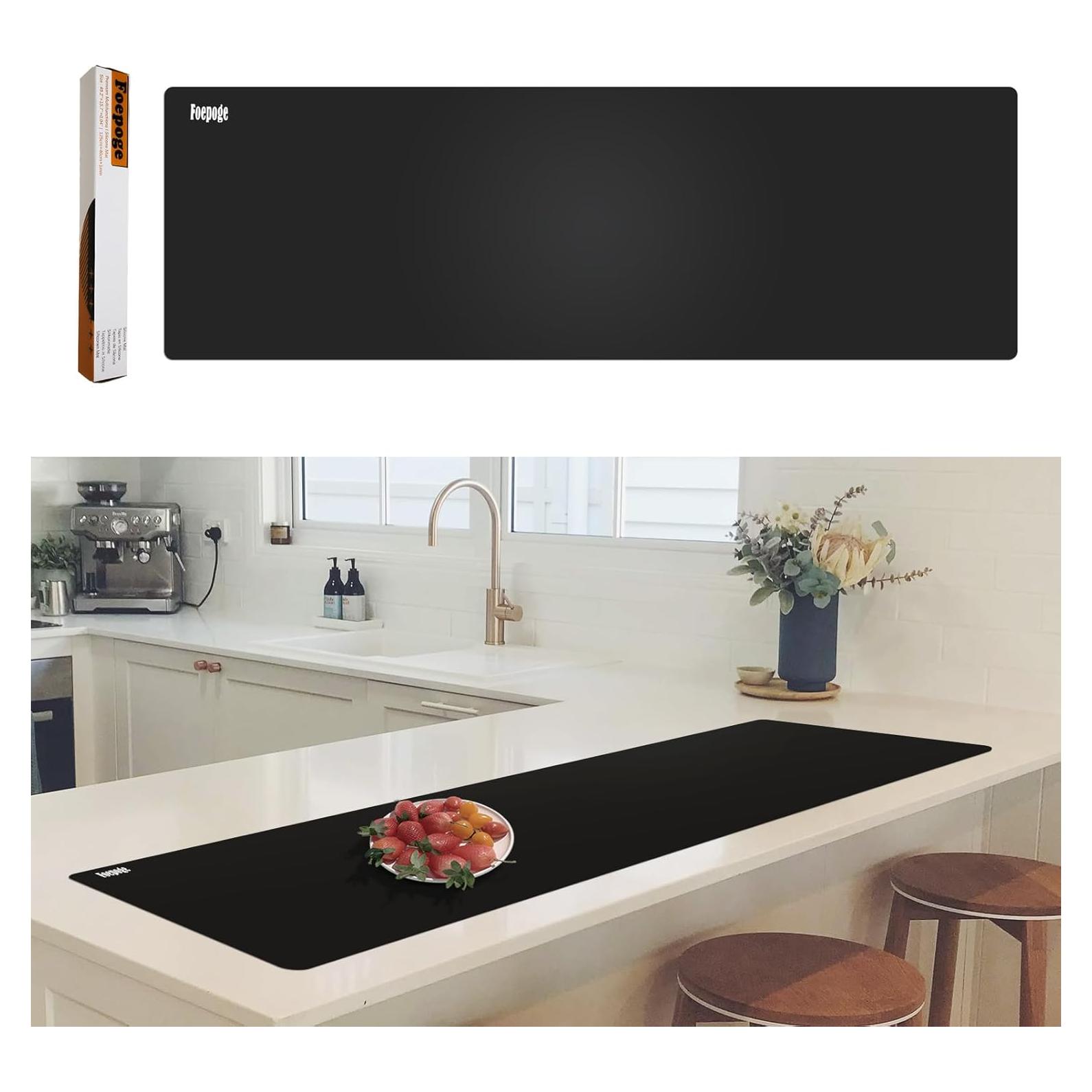 Alfombrilla de Silicona Grande Foepoge 125x40cm Resistente al Calor