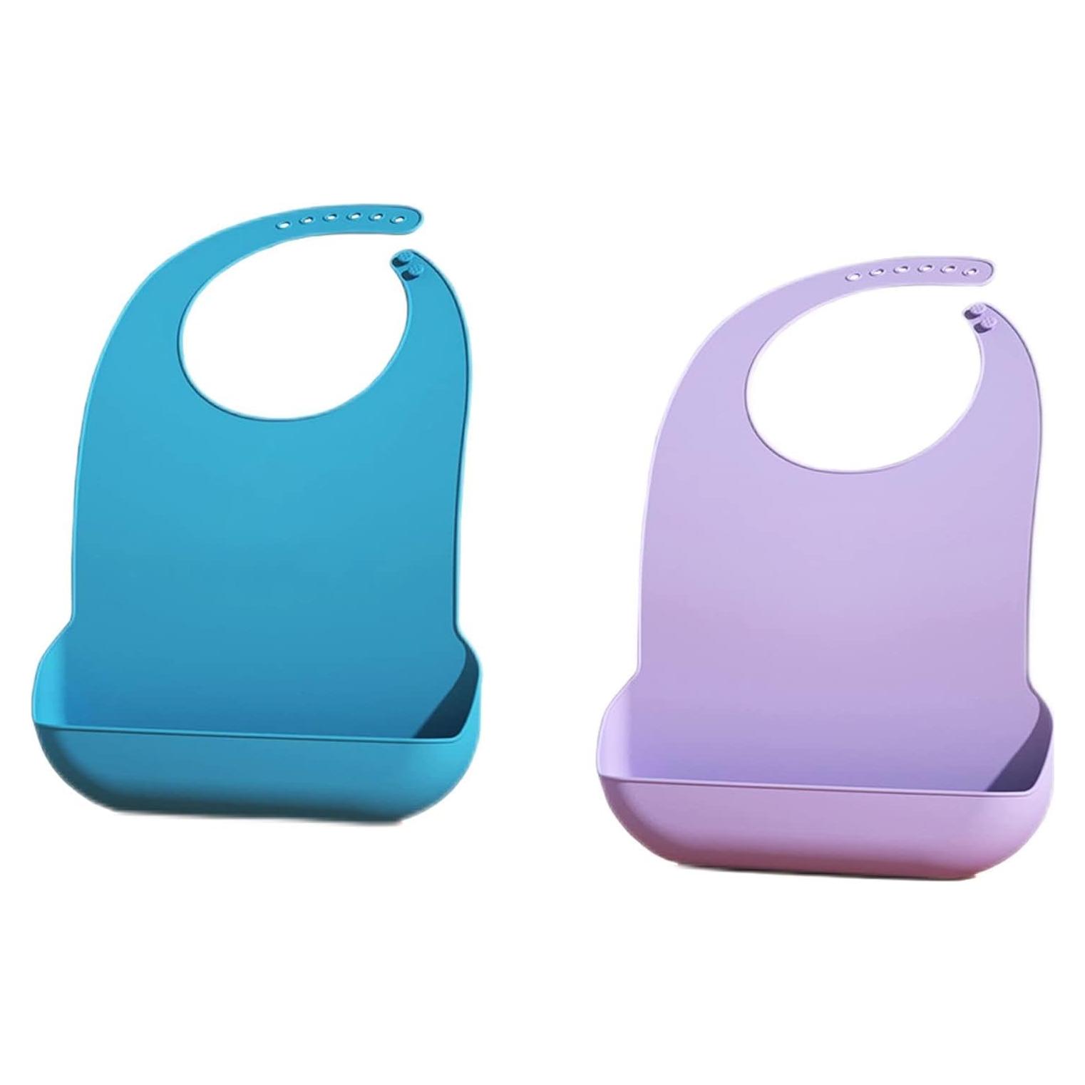 Baberos de Silicona para Adultos VIDIA - 2 Piezas Ajustables