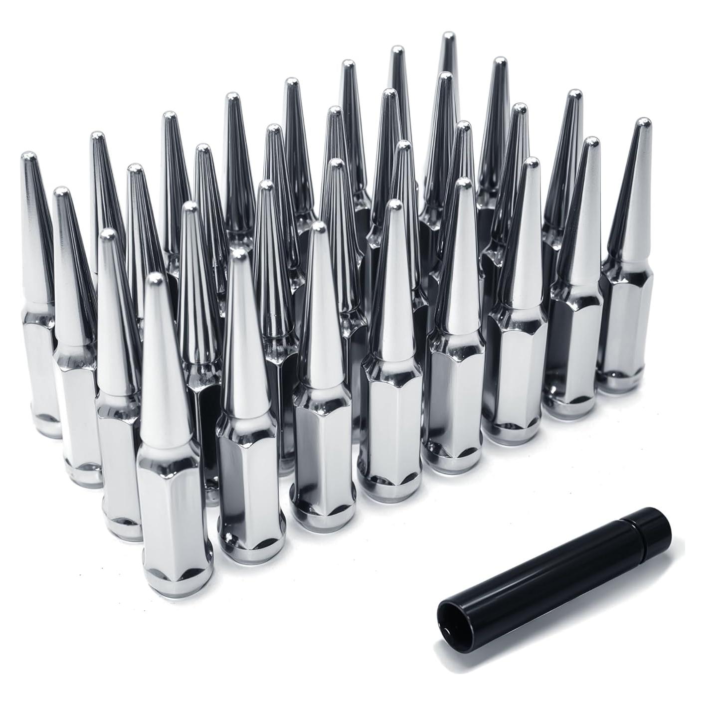 Tuercas de Rueda LUJIANI 9/16"-18 Plateadas 32 PCS