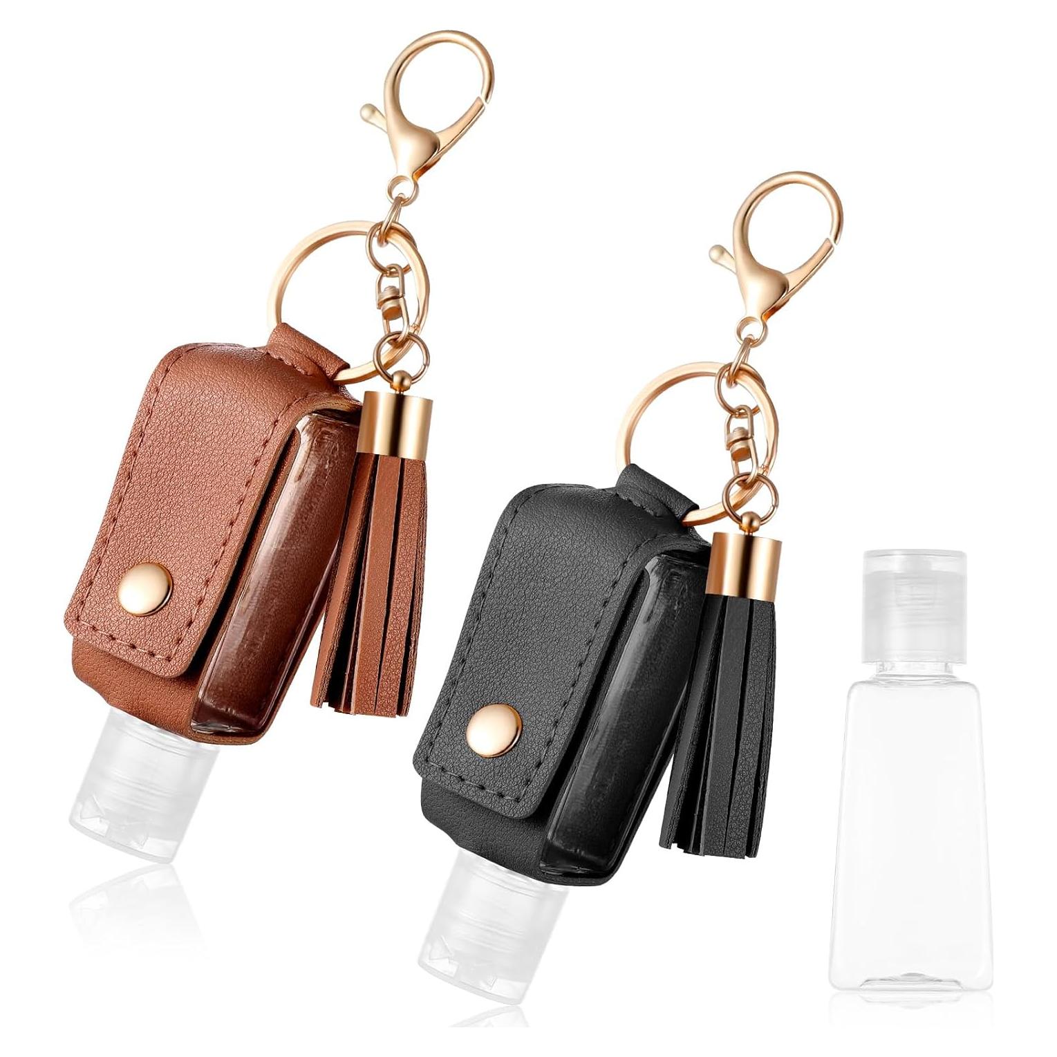 Soporte de Cuero para Desinfectante de Manos PEOVLVN 30ml