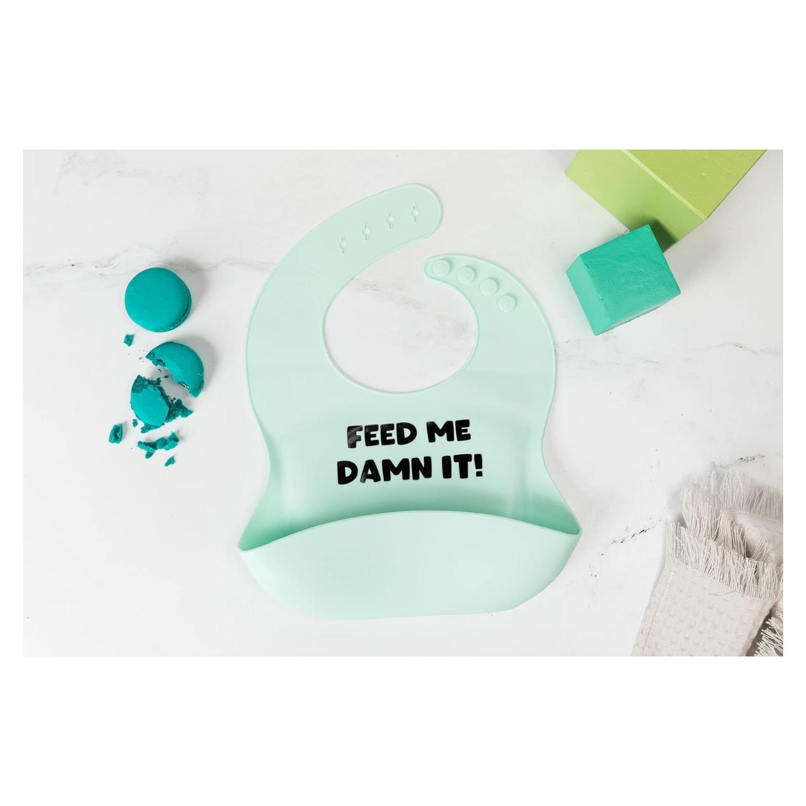 Babero de Silicona Daisy Frills para Bebé Ajustable y Duradero