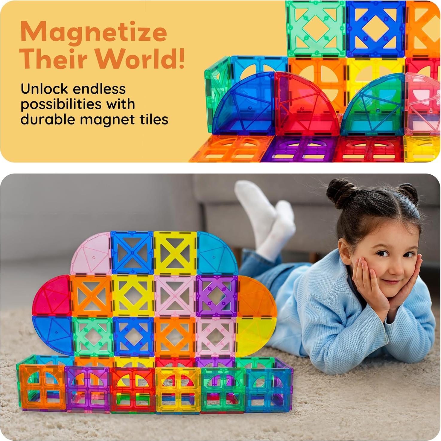 PicassoTiles Bloques de Construcción Magnéticos 36 Piezas