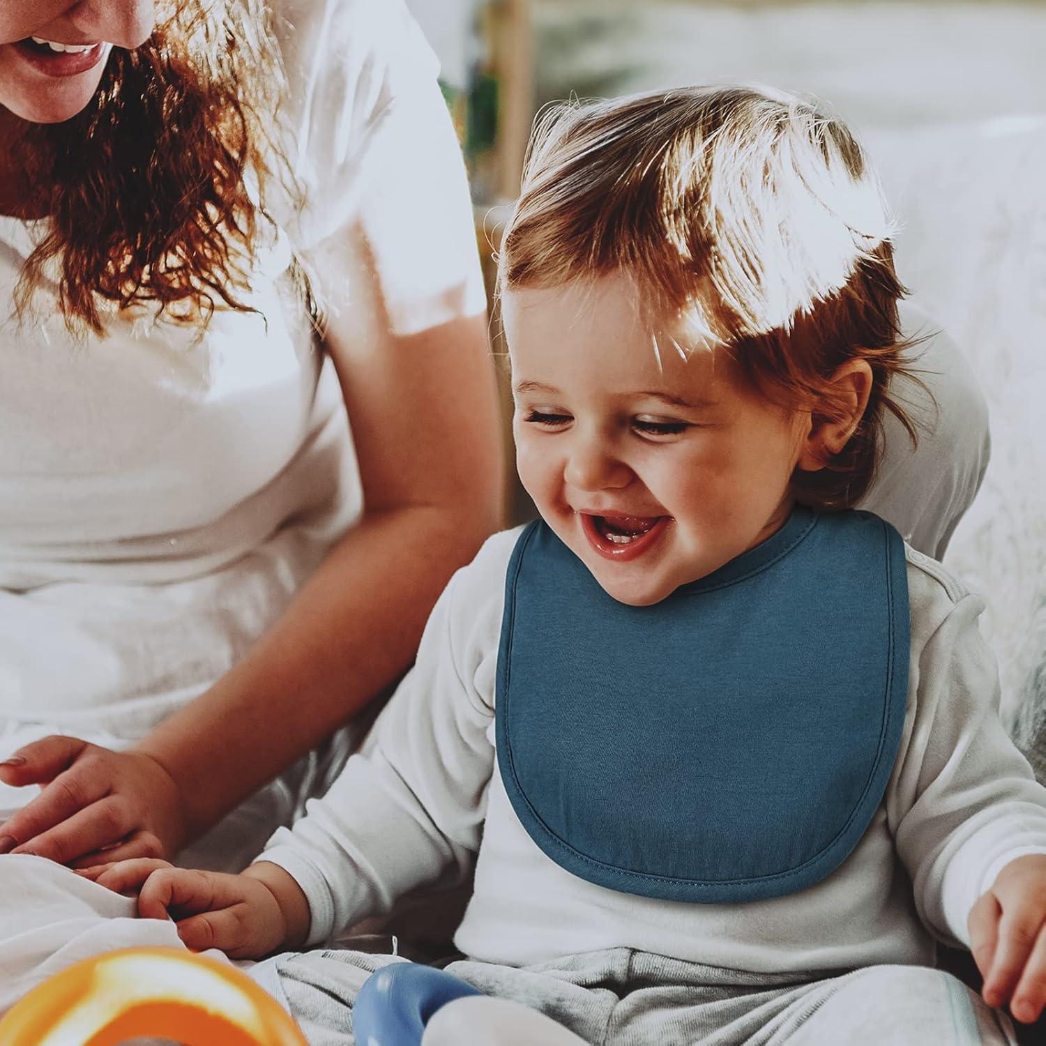 Paquete de 10 Baberos de Algodón Orgánico para Bebé - Conjunto Inspire