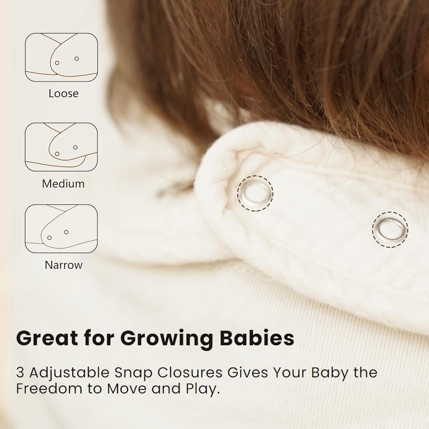 Baberos de Muselina Konssy 8 Piezas Unisex Ajustables