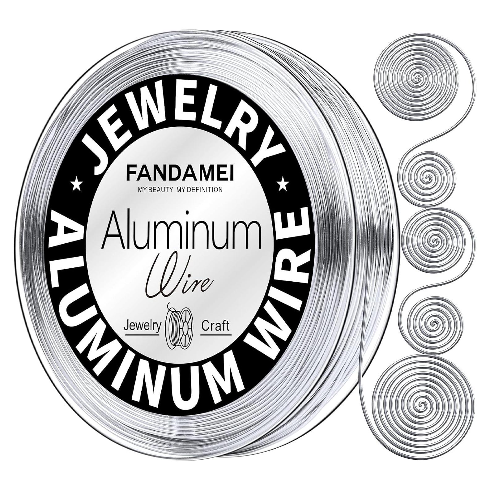 Alambre de Manualidades FANDAMEI 20 Gauge 30m Aluminio Plateado