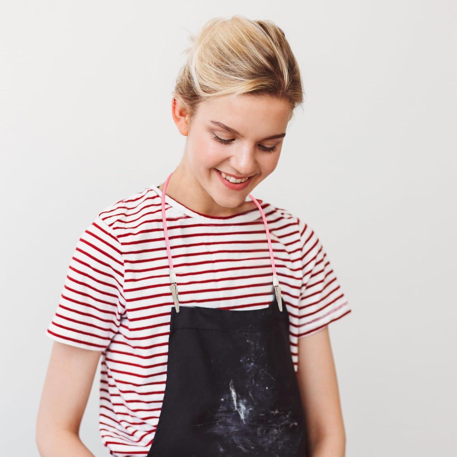 5 Clips de Babero Dental Psyqtsuary Multicolor de Silicona