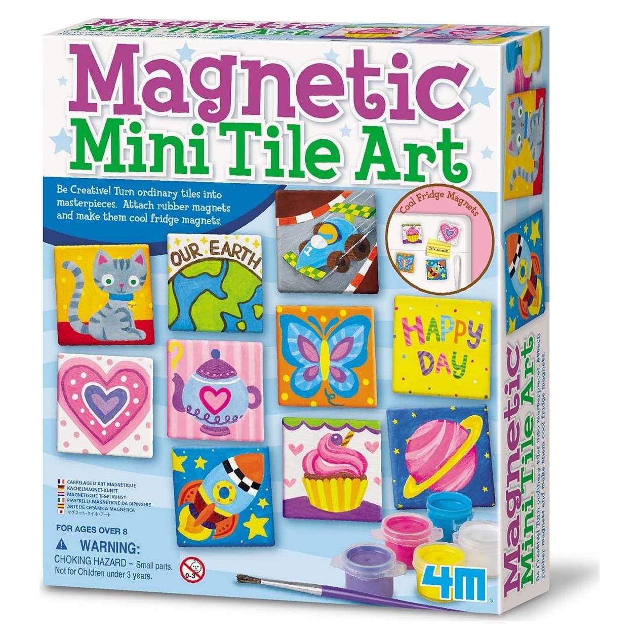 Kit de Manualidades 4M Arte en Azulejos Magnéticos Mini