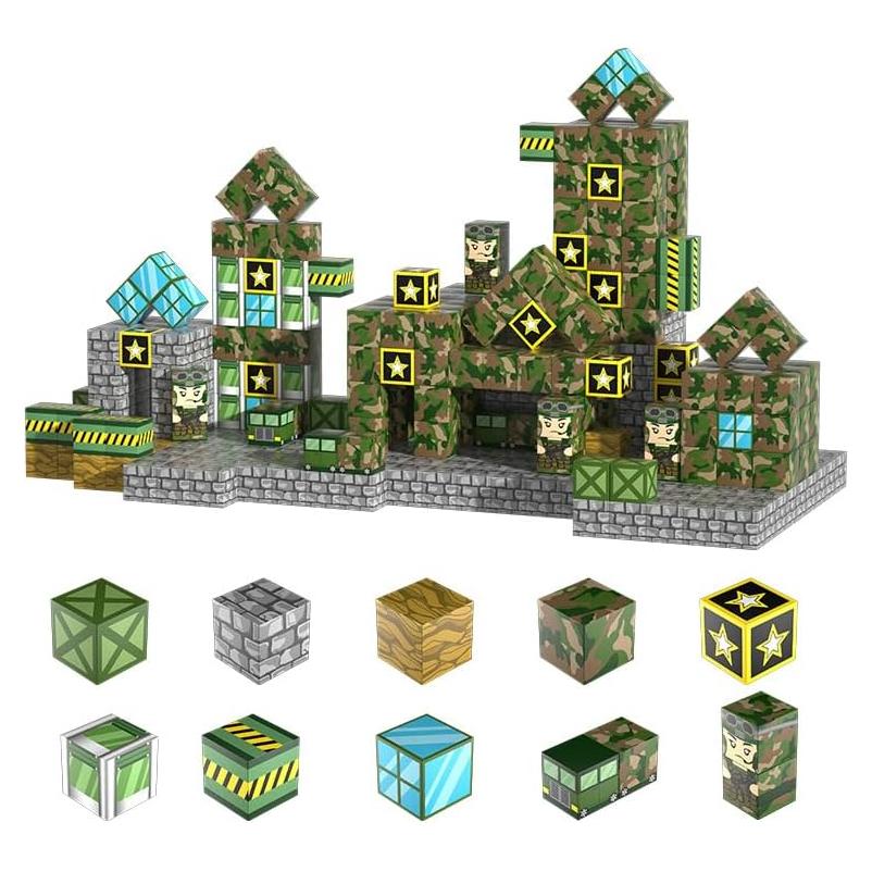 Set de 130 Bloques Magnéticos HenaBoo para Niños 3+ Años